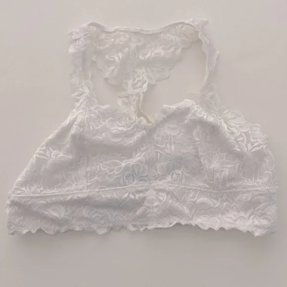 Girls lace bralette Tucker + Tate Nordstrom sz XL 14/16 White Racerback - Picture 1 of 3
